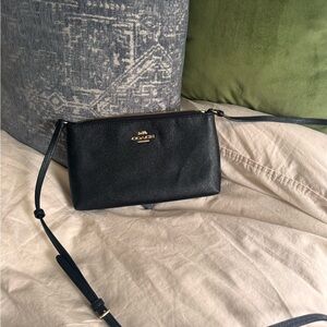 Coach Black Leather Crossbody Bag